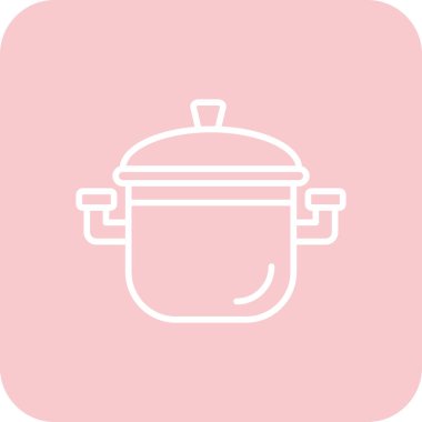 Tencere simgesinin vektör illüstrasyonu