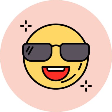 Güneş gözlüğü ikonu. vektör illüstrasyonu