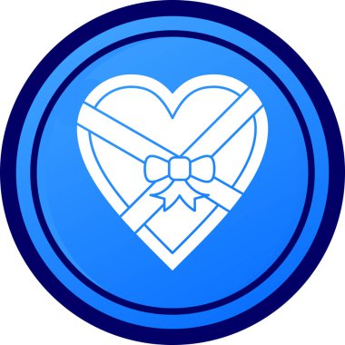 Kalp ikonu vektör illüstrasyonu