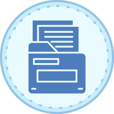 Dosya simgesinin vektör illüstrasyonu