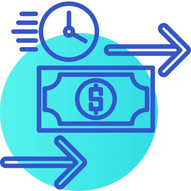 Dolar. Web simgesi basit illüstrasyon