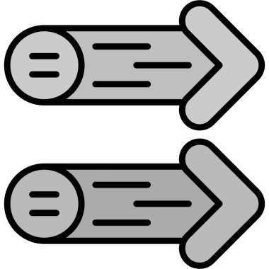 iki yönlü vektör illüstrasyonu