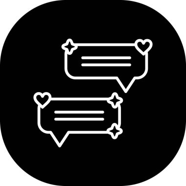 İllüstrasyon sohbet balonu simgesi