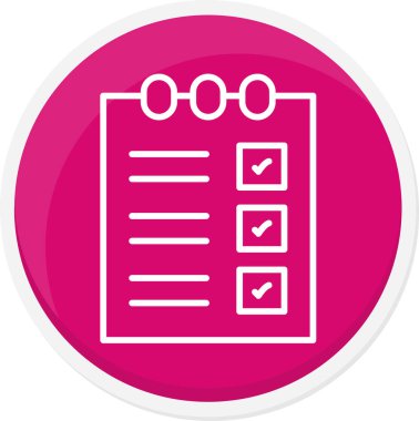 Kontrol listesi simgesinin vektör illüstrasyonu