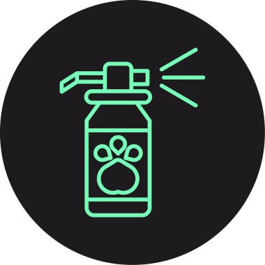 Bir sprey simgesinin vektör illüstrasyonu