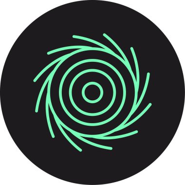 Güzel Hedef Glyph Vektör Simgesi