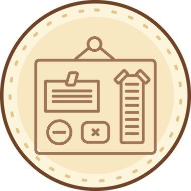 Modern simgenin vektör illüstrasyonu