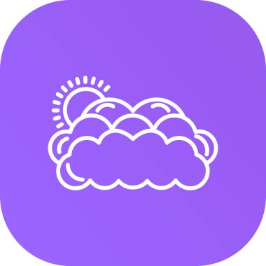 Vektör Bulut Simgesi, vektör illüstrasyonu