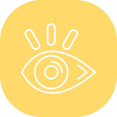 Göz simgesinin vektör illüstrasyonu