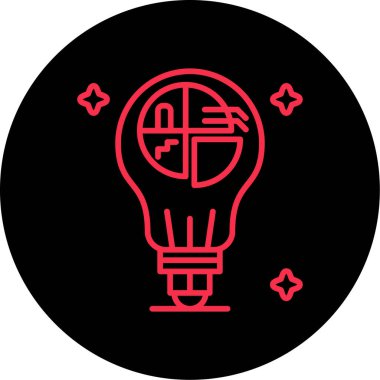 Ampul Simgesi, Vektör illüstrasyonu