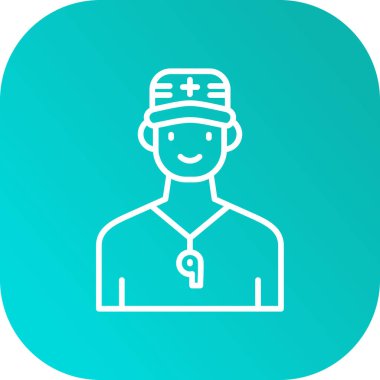 doktor simgesi, vektör illüstrasyonu