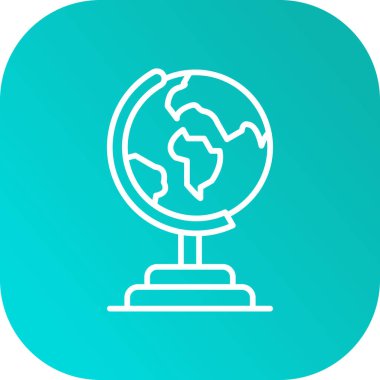 küresel vektör simgesi modern basit illüstrasyon, dünya küresi