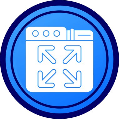 Modern bir simgenin vektör illüstrasyonu