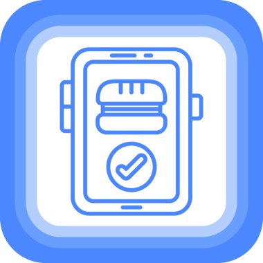 Cep telefonu simgesi, vektör illüstrasyonu