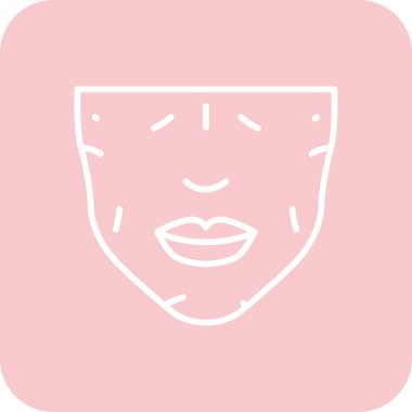 Kadın yüzü kutsal kişilerin resmi, vektör çizim