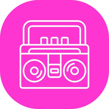 Müzik simgesinin vektör illüstrasyonu