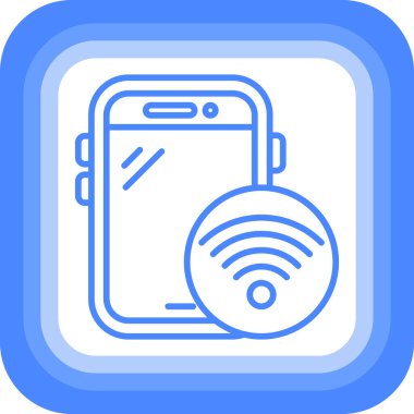 Akıllı telefon. Web simgesi basit illüstrasyon