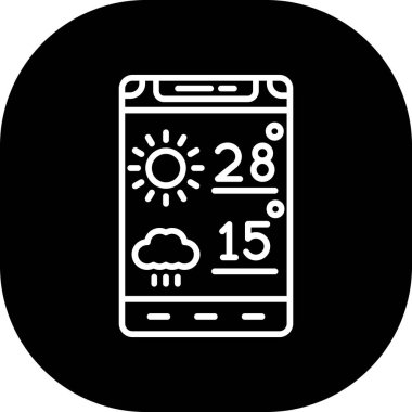 Hava durumu simgesi, vektör illüstrasyonu