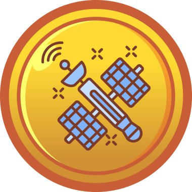 Güneş paneli simgesi, vektör illüstrasyonu