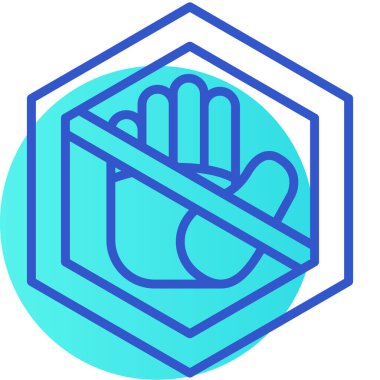 Elini ver. Web simgesi basit illüstrasyon