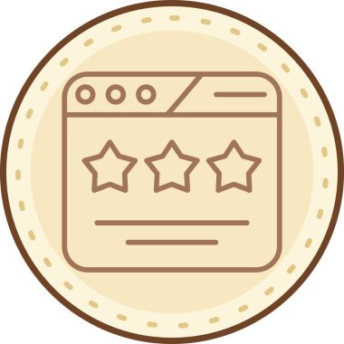 Modern bir simgenin vektör illüstrasyonu