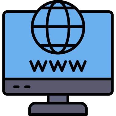 Web tarayıcı vektör simgesi