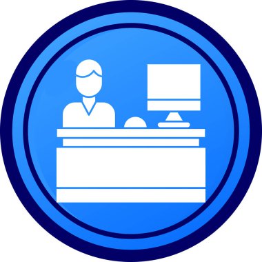 Müşteri servis simgesi vektör illüstrasyonu