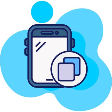 Akıllı telefon. Web simgesi basit tasarım