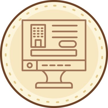 seo modern simgesinin vektör illüstrasyonu