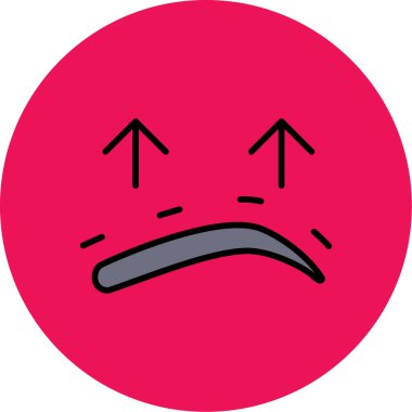 Üzücü. Web simgesi basit tasarım