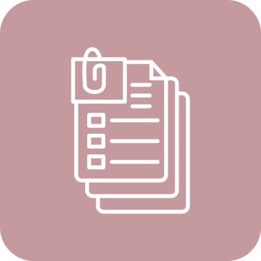 Kontrol listesi simgesi vektör illüstrasyonu