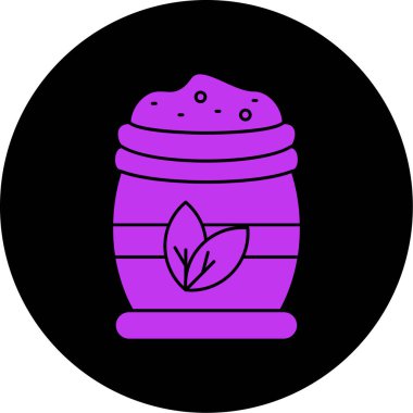 Bir kap vektör sembol ile benzersiz kurbağa