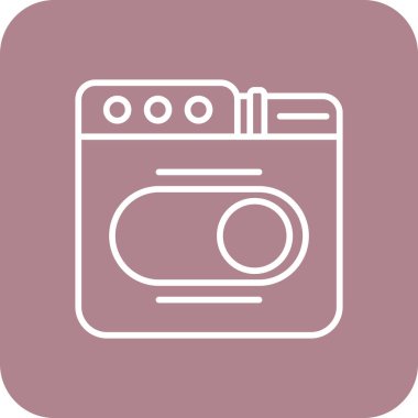 Mutfak makinesi vektör simgesi