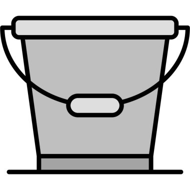 Kova. Web simgesi basit illüstrasyon