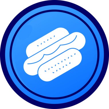 Ekmek. Web simgesi basit illüstrasyon