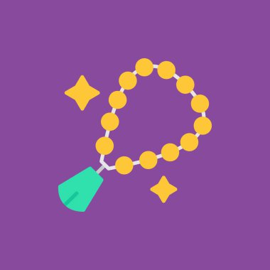 Vektör olarak kolye simgesi. Logotype