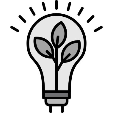 ampul fikri yaratıcılık simgesi