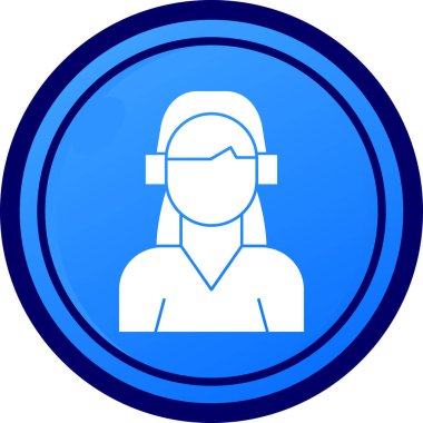 kadın simgesi, vektör illüstrasyonu