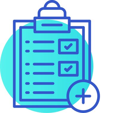 Kontrol listesi. Web simgesi basit illüstrasyon