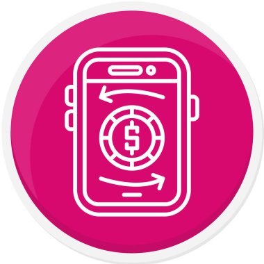 hareket eden telefon vektör çizim