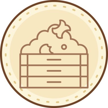 Çizgi film simgesinin vektör çizimi