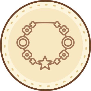 Bir çelengin vektör çizimi