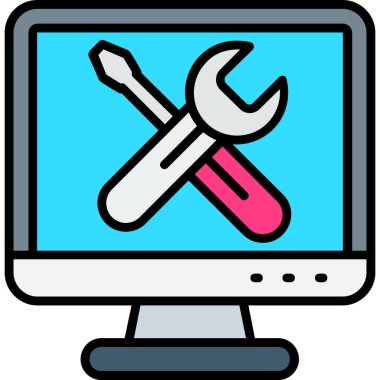 dizüstü bilgisayar tamir simgesi