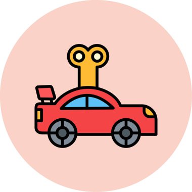 taksi simgesi vektör illüstrasyonu