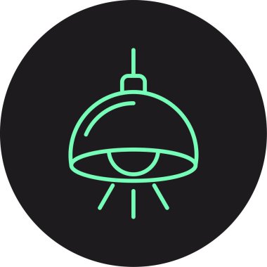 Vektör lambası ico, vektör illüstrasyonu