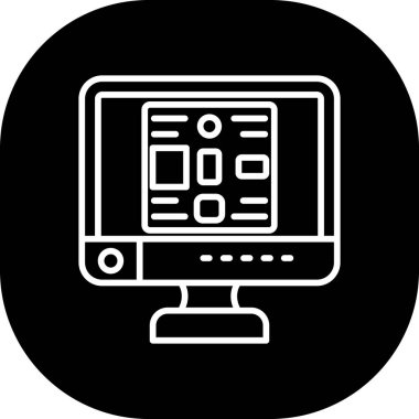 bilgisayar simgesi, vektör illüstrasyonu