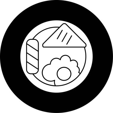 Gıda simgesinin vektör illüstrasyonu