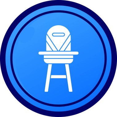 sandalye vektör simgesi modern basit vektör illüstrasyonu