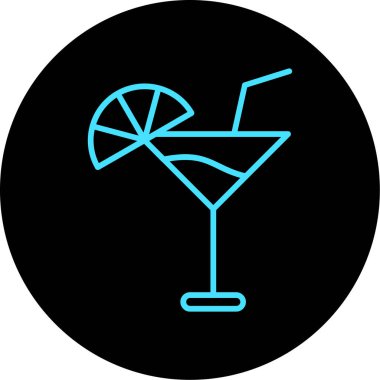 Projeniz için vektör kokteyli simgesi