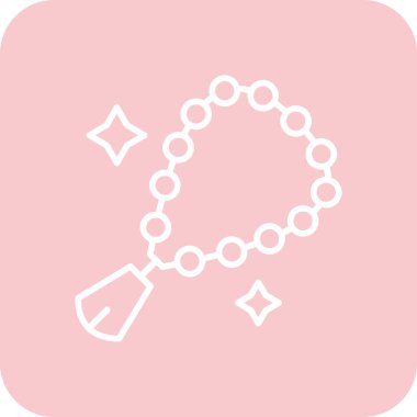 Bilezik simgesi modern vektör illüstrasyonu